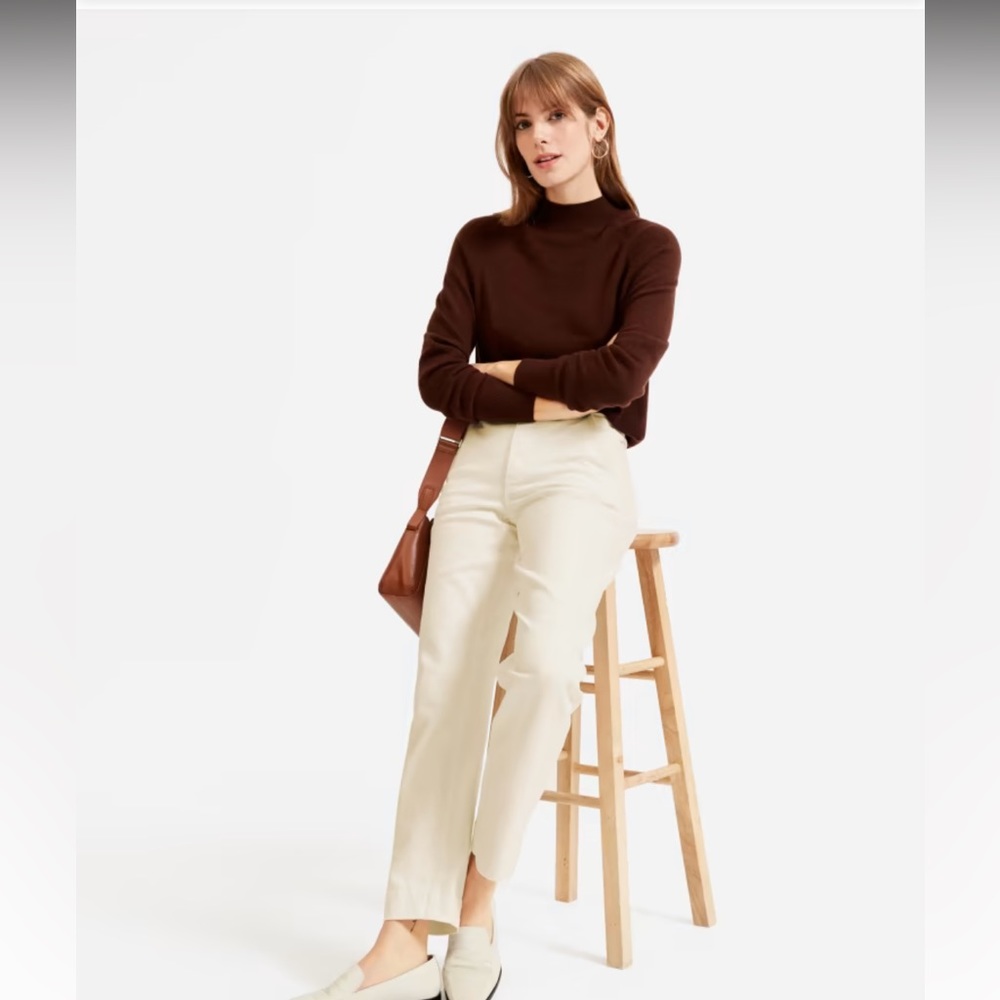 Everlane Sandstone Straight Leg Pants (canvas jeans)
